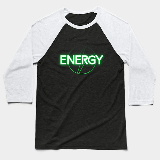 Gaming Energy Baseball T-Shirt by Hardcore Gamer